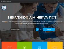 Tablet Screenshot of minervatics.com